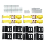 E-Track System with 4 Ratchet Straps for Automotive Use