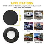 Set of 4 Waterproof Tire Covers for RV Trailer Camper (27"-29")