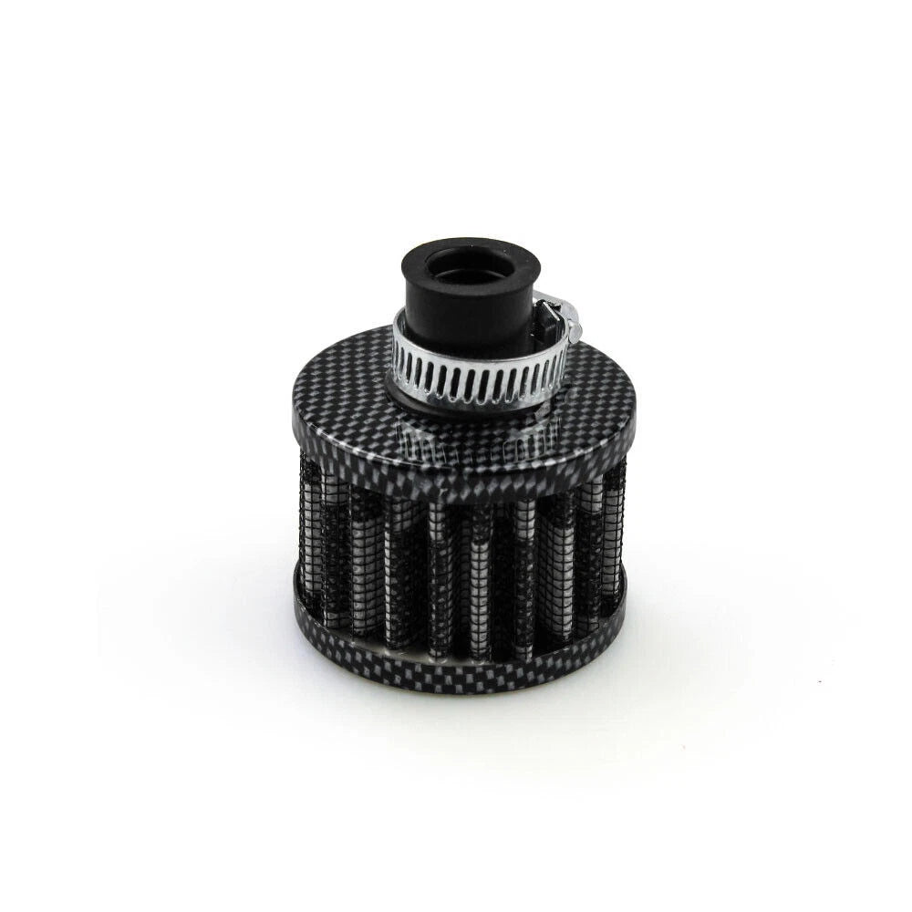 Carbon 12mm Mini Cone Turbo Air Intake Crank Case Breather Filter for