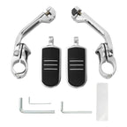 1-1/4" Chrome Long Pegstreamliner Highway Engine Guard Footpeg for Harley