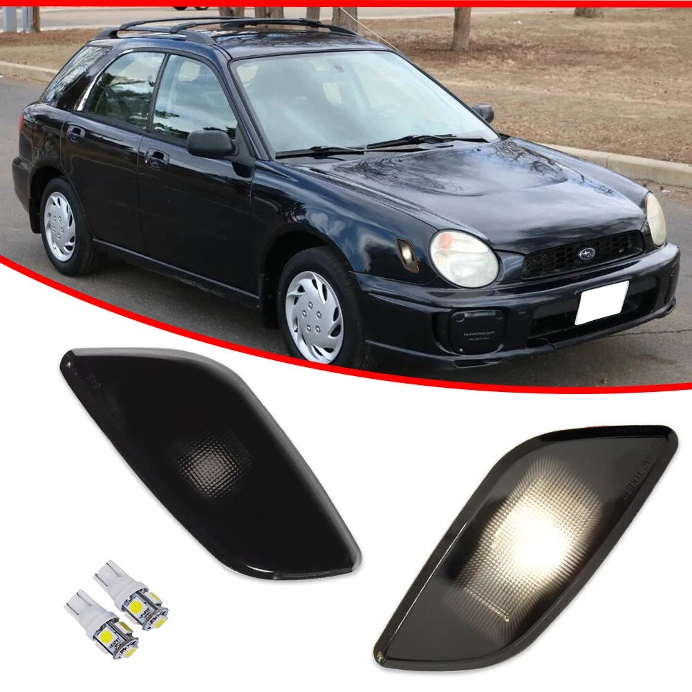 White LED Front Side Marker Lights for Subaru Impreza RS TS WRX (2002–2003)