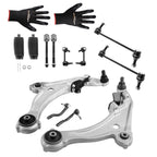 Set of 12 Front Lower Control Arms Tie Rod Sway Bar Link for Nissan Maxima (2009–2014)