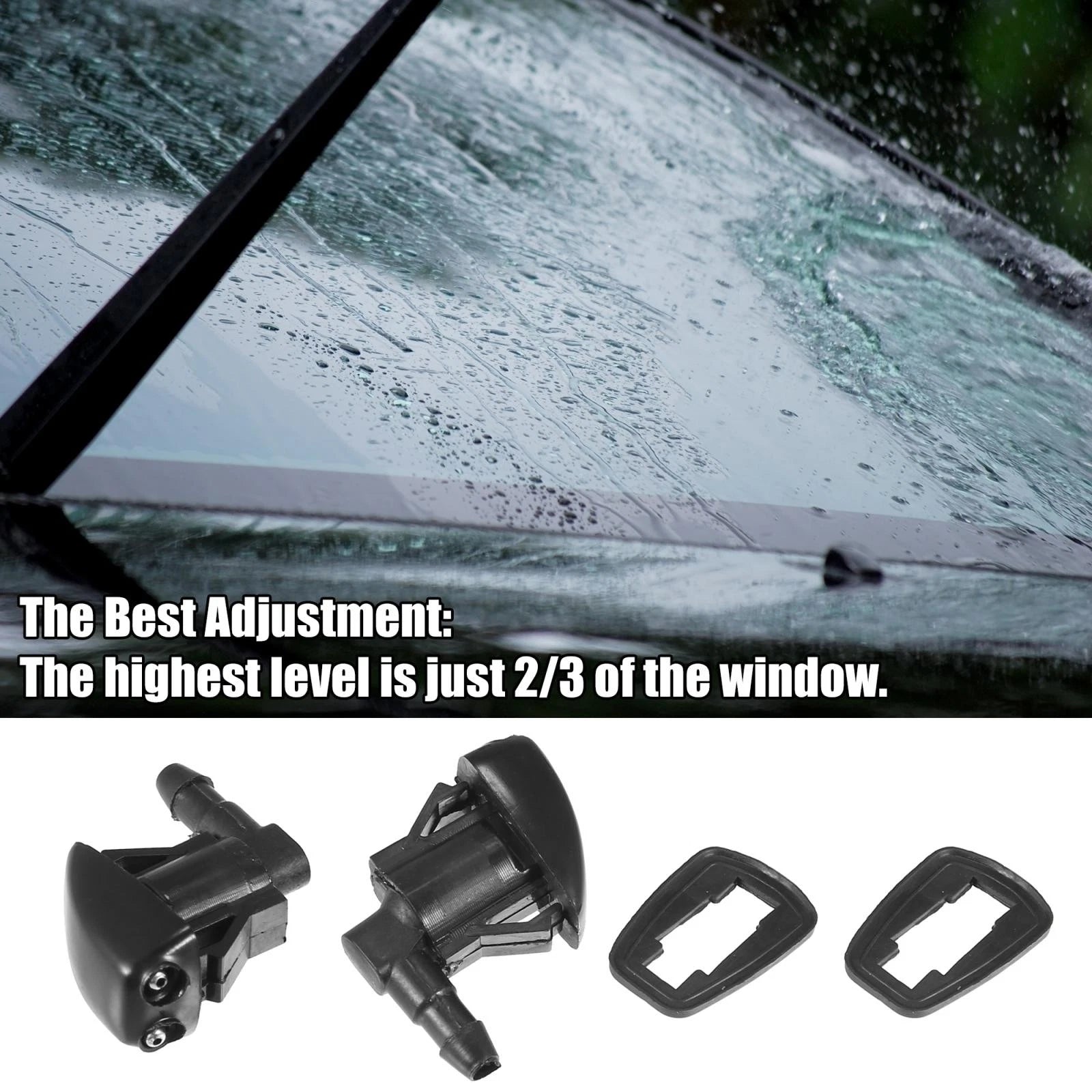 5X Front Windshield Washer Nozzle Kit 85381-44010 for Toyota Tacoma (2005–2015)