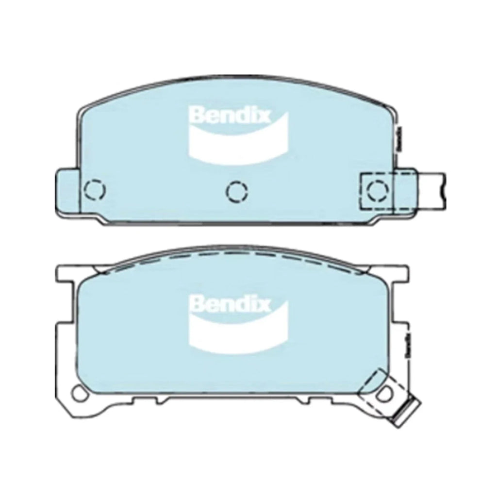 Front Disc Brake Pads Set for Subaru Brumby AU5 4cyl 1.8L EA81 (1985 - 1994)
