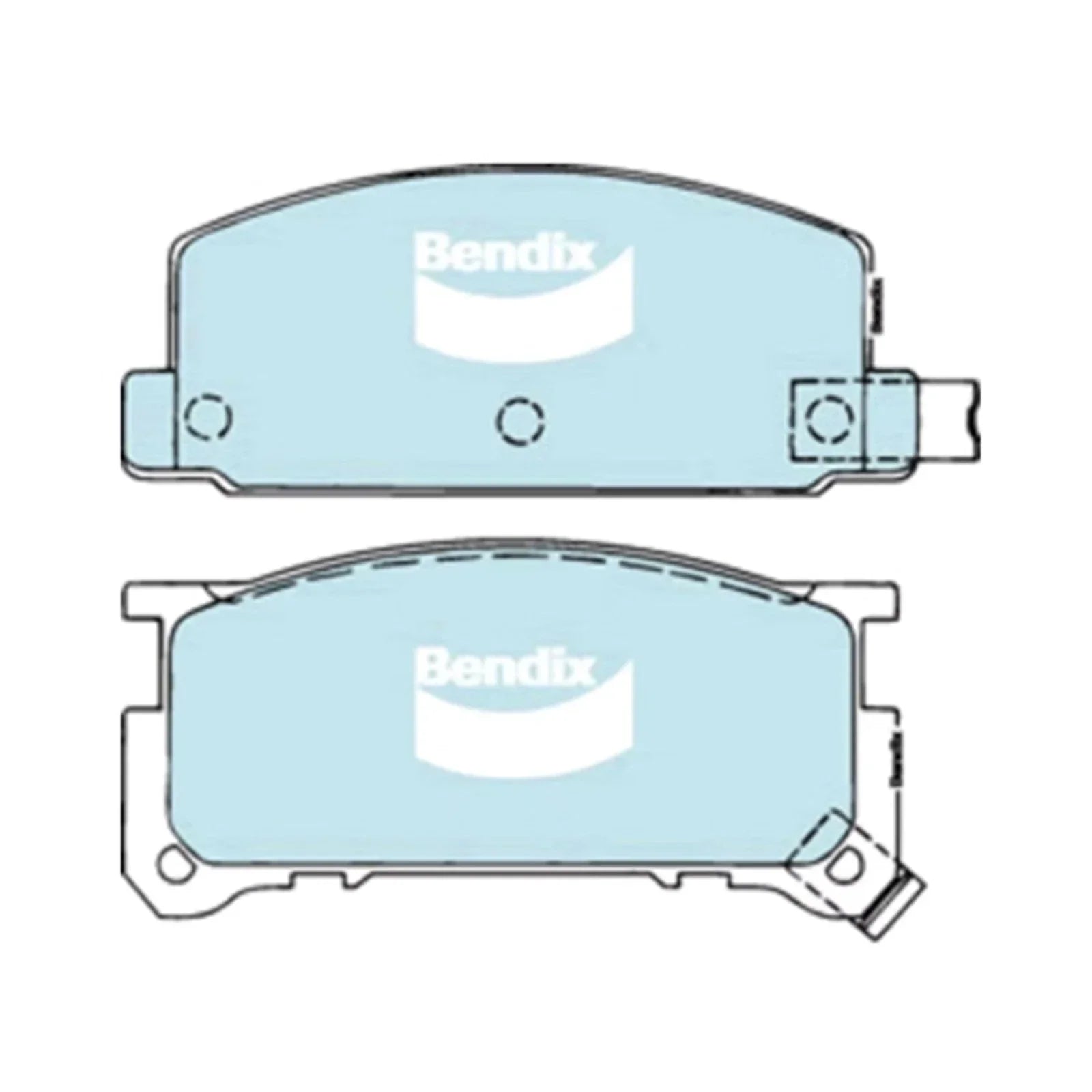 Front Disc Brake Pads Set for Subaru Brumby AU5 4cyl 1.8L EA81 (1985 - 1994)