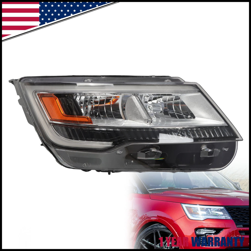 LED DRL Passenger Headlight for Ford Explorer Limited/XLT/Platinum (2016–2018)