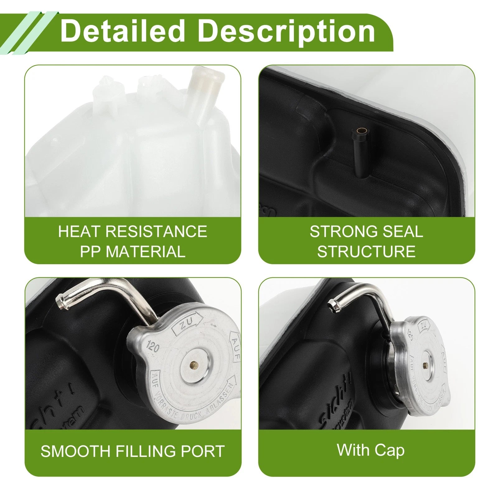 Coolant Expansion Overflow Tank No.2025000249 for Mercedes-Benz C230 (1994–1998)