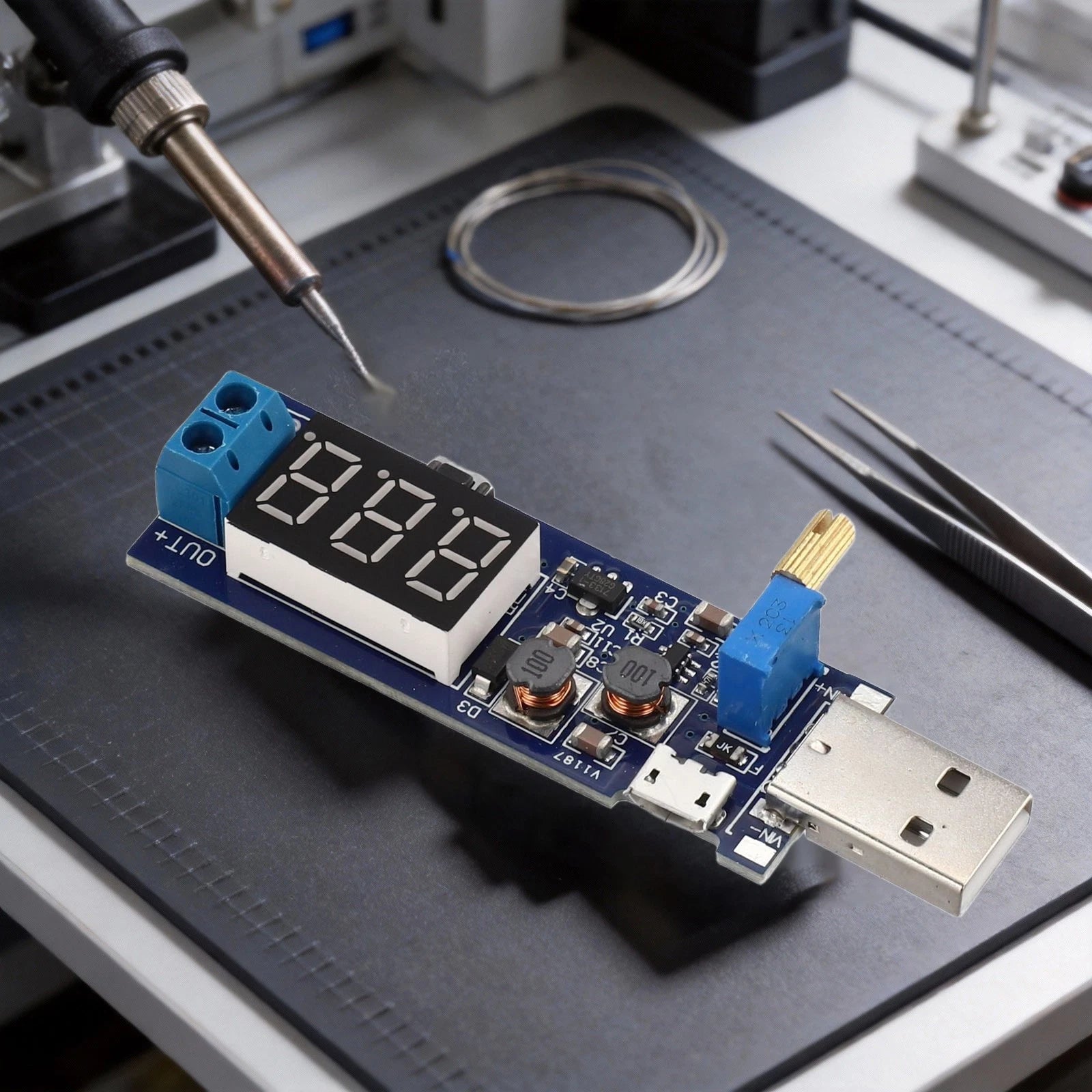 Adjustable USB Voltage Regulator Boost Converter 5V to 24V Output
