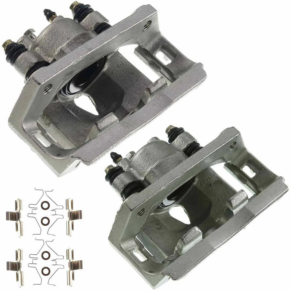 Pair Rear Brake Calipers with Brackets for Ford E-150 (2004-2006)