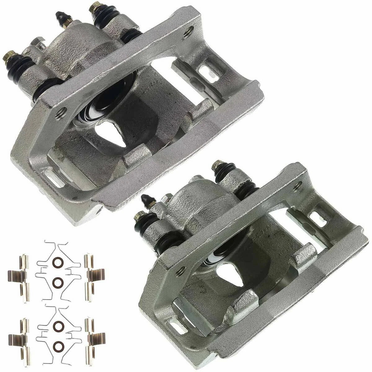 Pair Rear Brake Calipers with Brackets for Ford E-150 (2004-2006)