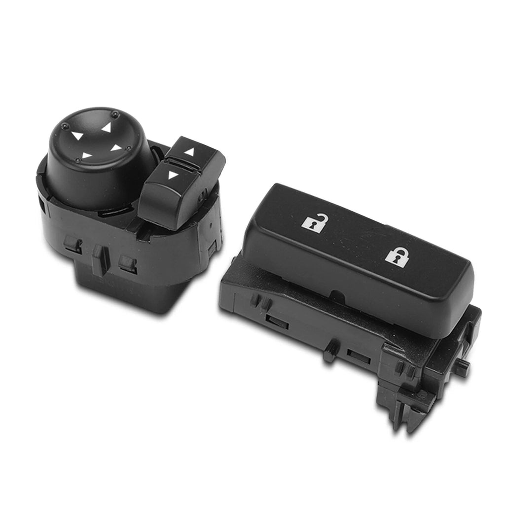 Mirror Switch & Door Lock Switch for Chevy Silverado GMC Sierra (2007-2013)