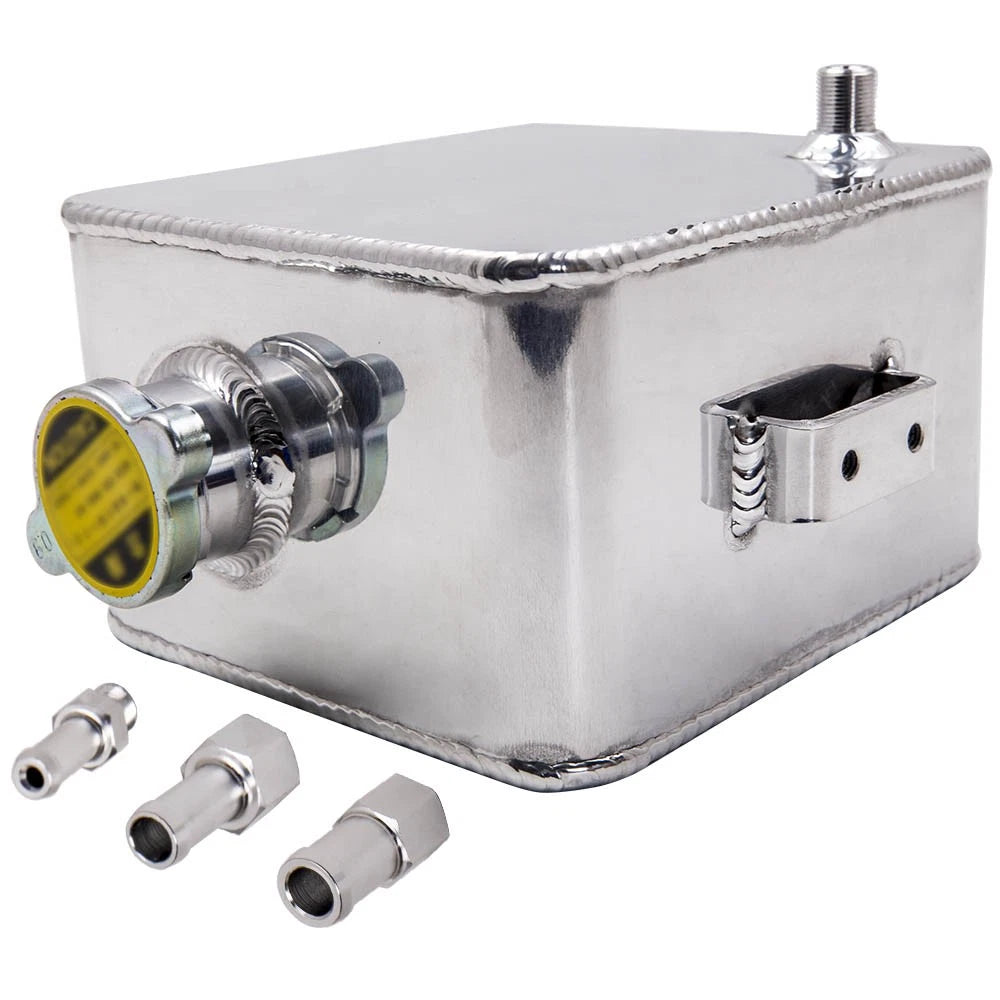 Universal Aluminum Coolant Radiator Overflow Water Tank for 2.5L Engine