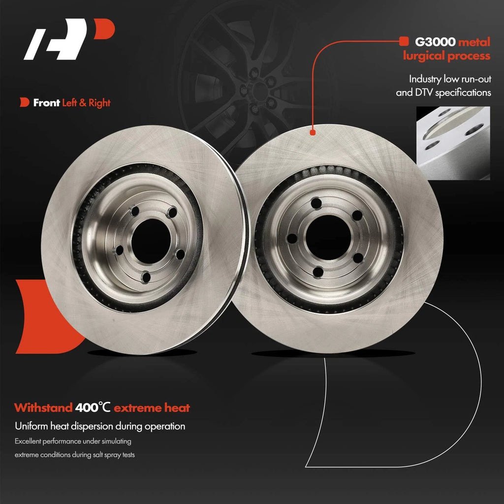 Front Disc Brake Rotors for Ford Explorer Lincoln Aviator (2020–2023)