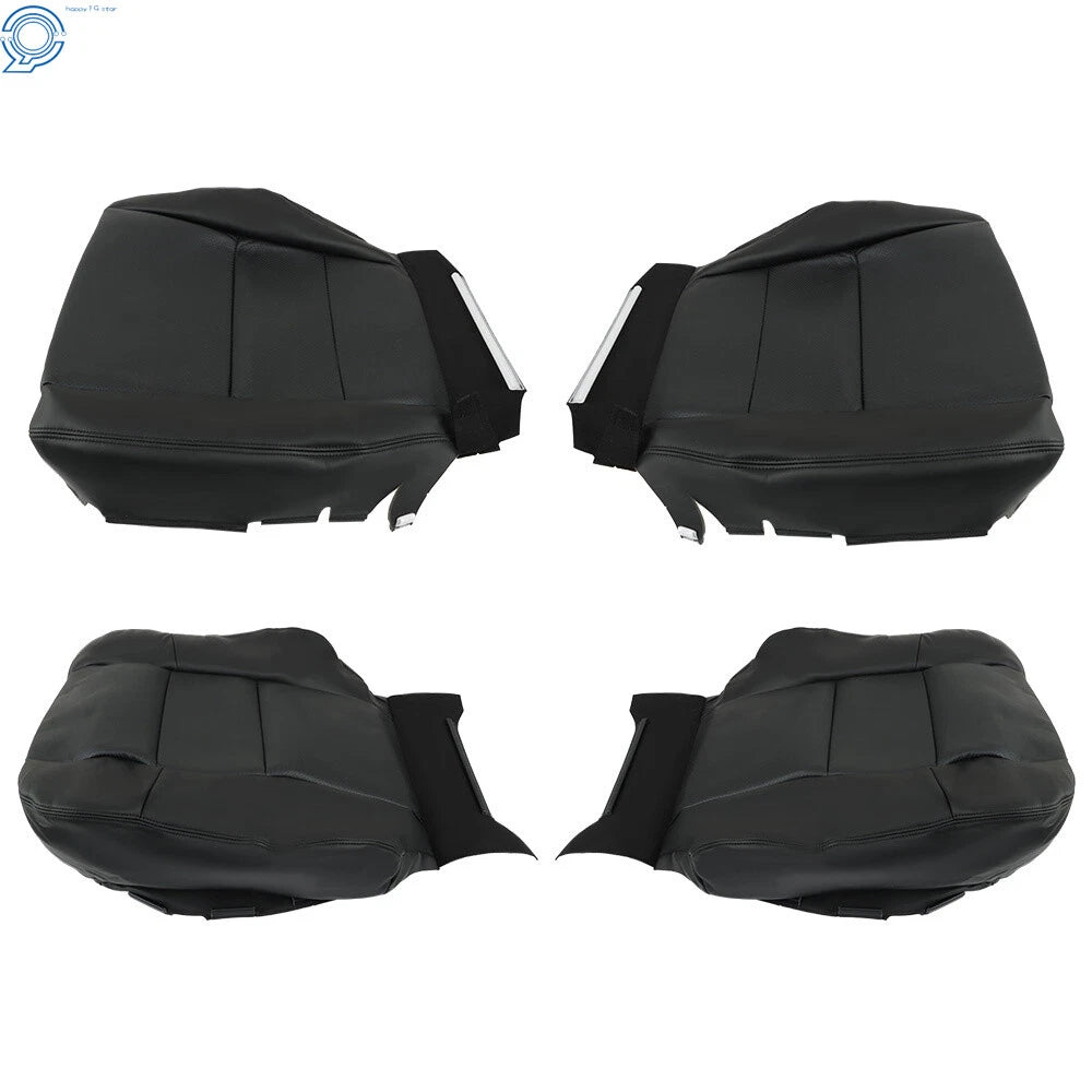 Set of 2 Leather Seat Covers for Acura RDX (2007-2012) Perforated Black