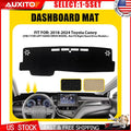 Dashboard DashMat Pad for Toyota Camry (2018–2024) Anti-glare SunShield Black