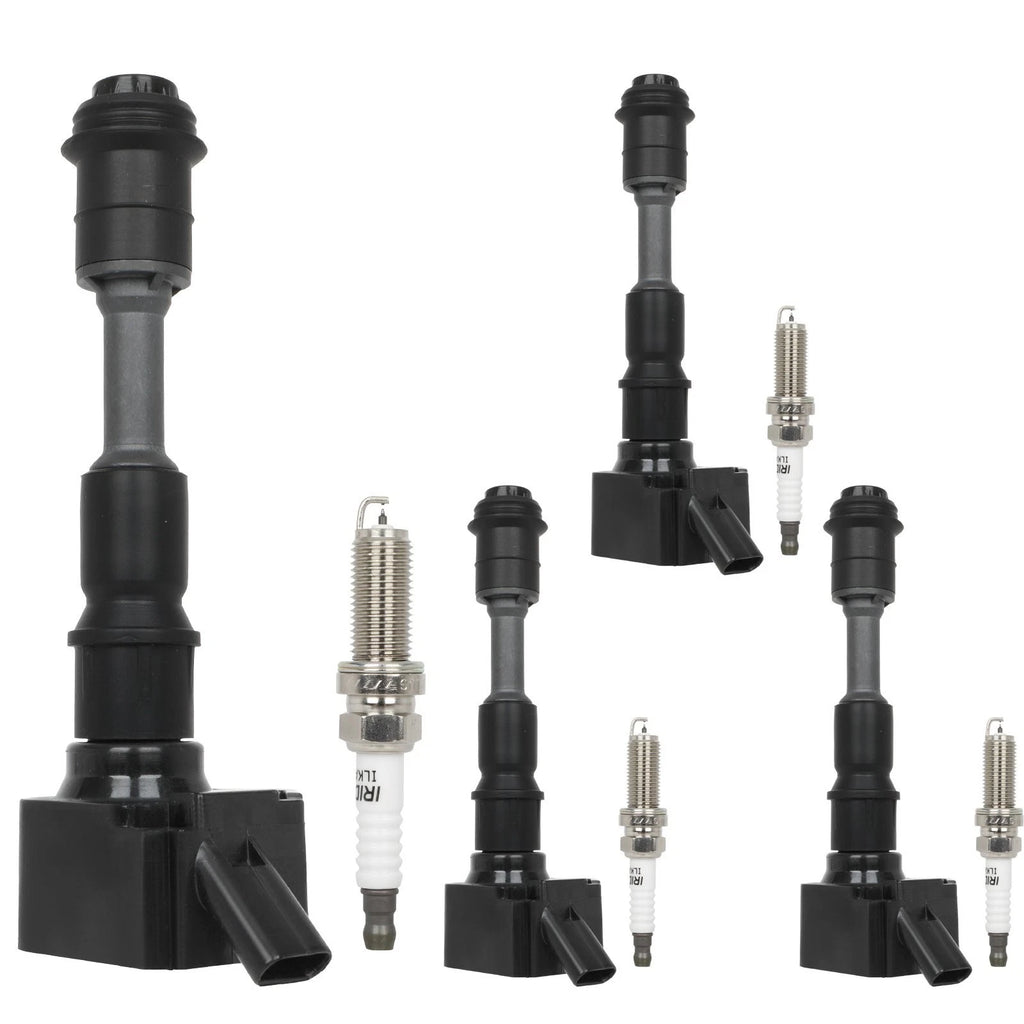 Set of 4 Ignition Coils & 4 Spark Plugs for Volvo S60 S80 S90 V60 V90 XC40 XC70 XC90 (2010–2023)
