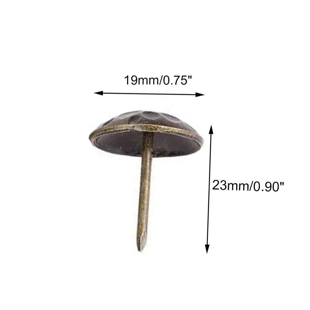 20X Zinc Alloy Upholstery Nails for Jewelry Box Sofa (Antique Bronze)