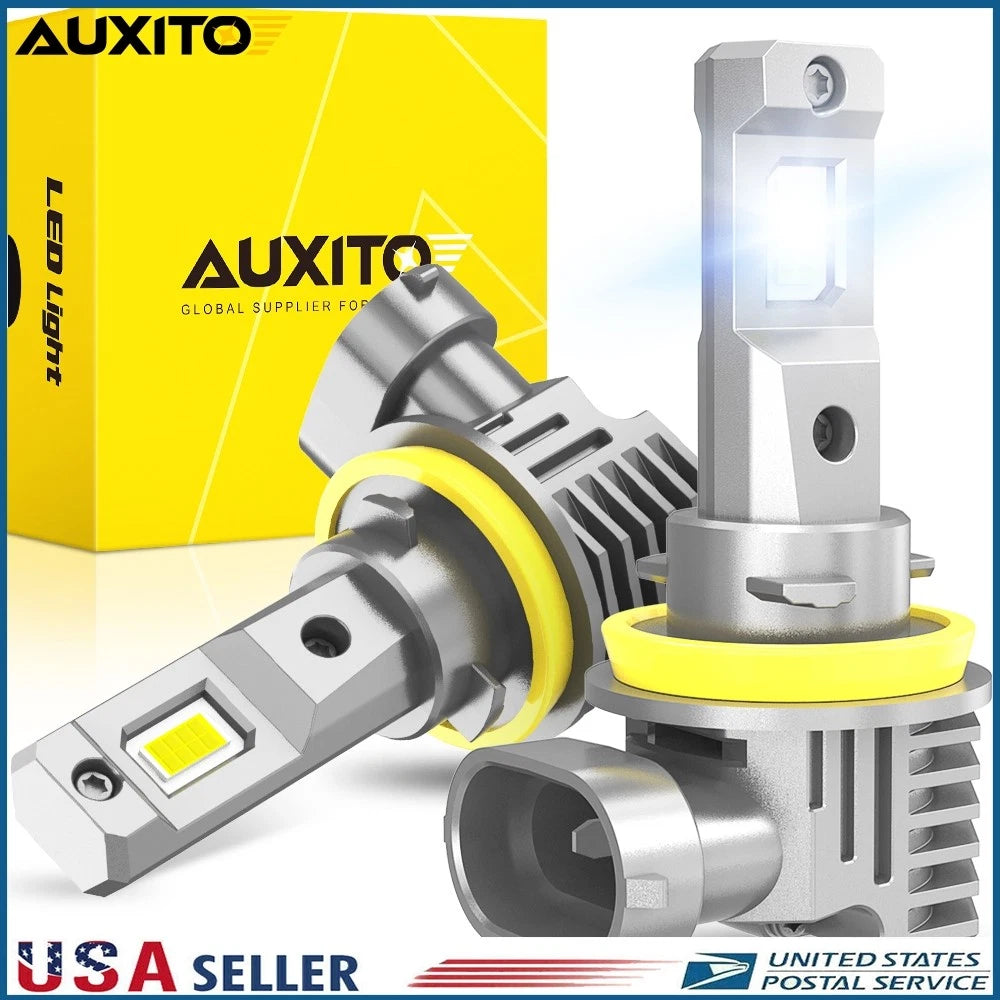 LED Headlight Bulbs Kit for H11 H8 (CANBUS, Super Bright 6500K)
