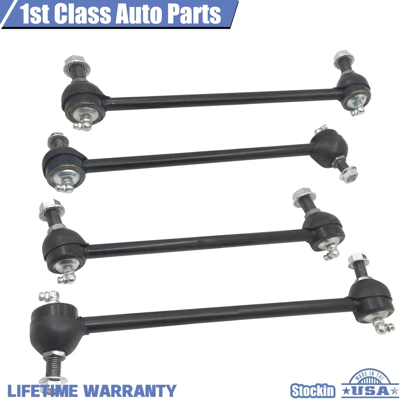 Set of 4 Front Suspension Rear Sway Bar Links for Toyota Camry (2007–2011)