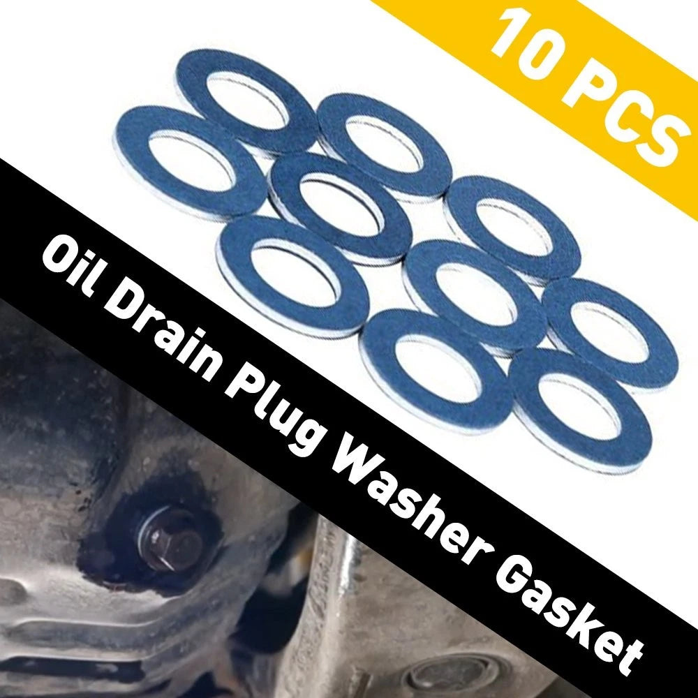 10X Oil Drain Plug Washer Gaskets for Toyota Scion Lexus (90430-12031)