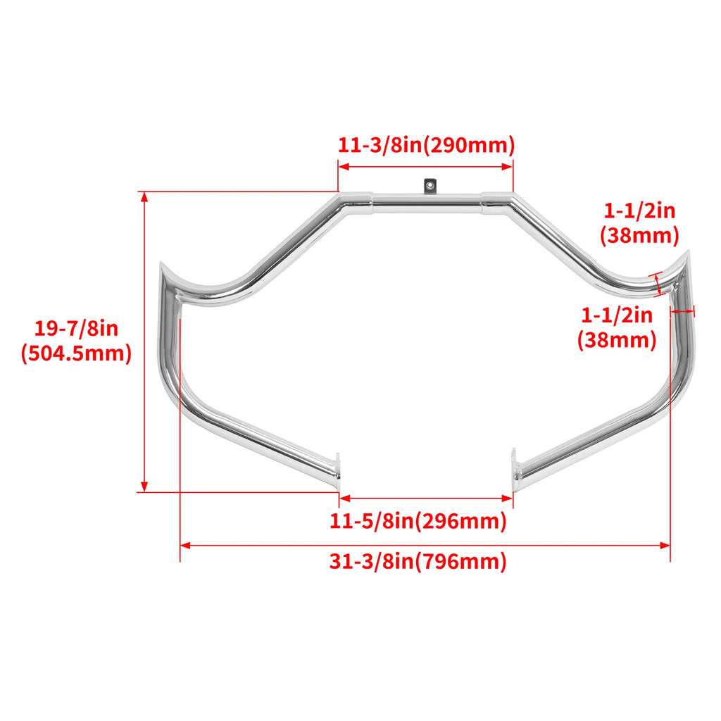 1.5" Engine Guard Highway Crash Bar for Harley Street Electra Glide (1997–2023)