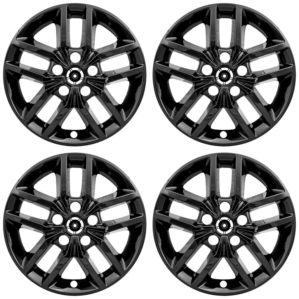 18" Gloss Black Wheel Skins for 2018-2019 Jeep Trailhawk - UQSK0599