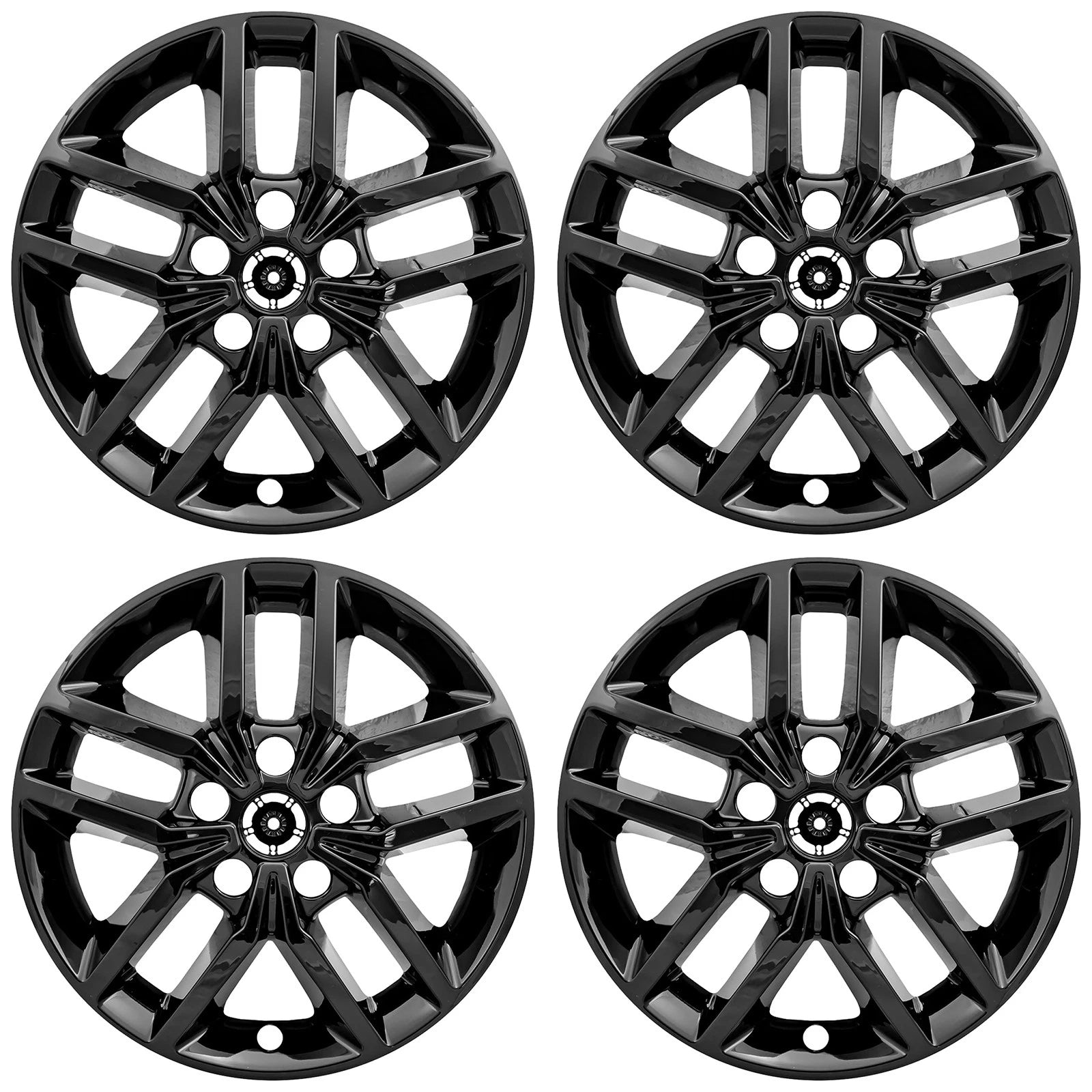 18" Gloss Black Wheel Skins for 2018-2019 Jeep Trailhawk - UQSK0599