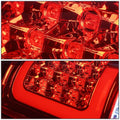 Set of 2 Red LED C-Tube Bar Tail Brake Light Lamps for Silverado Sierra (2003–2007)