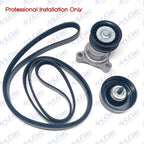Alternator Drive Belt Kit for Volvo Penta 4.3L 5.0L 5.7L (Upgrade 3817287 3889124)