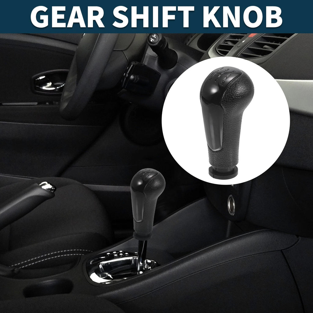 5-Speed Manual Gear Shifter Knob for Chevrolet Spark (2011–2016) Black Plastic