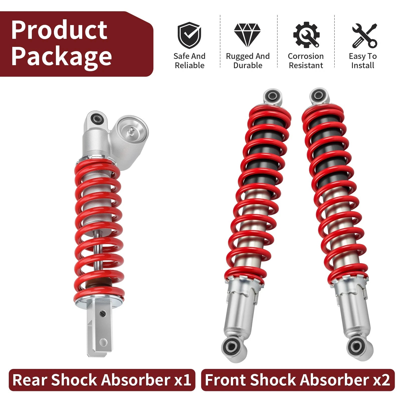 Front & Rear Shock Absorbers for Honda TRX400X (2009–2014) 51400-HN1-003