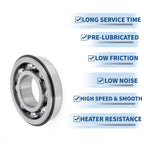 Deep Groove Ball Bearing 6313NR for Scooter Skateboard Wheel (P0)