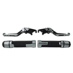 Extendable Brake Clutch Levers Grip Set for Kawasaki Z650 Z900 (2017-2023)