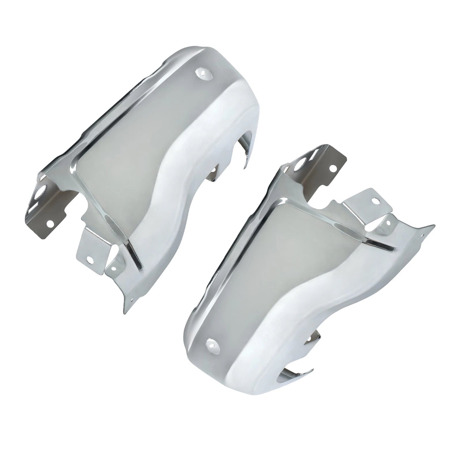 Set of 2 Chrome Rear Bumper Ends for Ford Ranger (2019–2023)