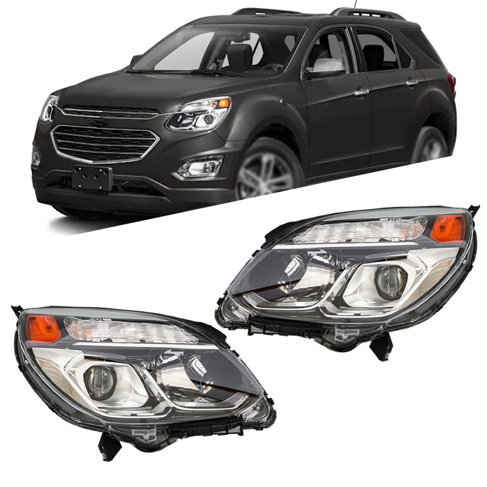 Set of 2 Headlights for Chevy Equinox (2016â2017) Halogen Projector
