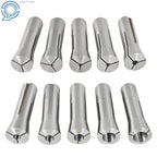 10-Piece R8 Round Spring Collet Set for CNC Machines