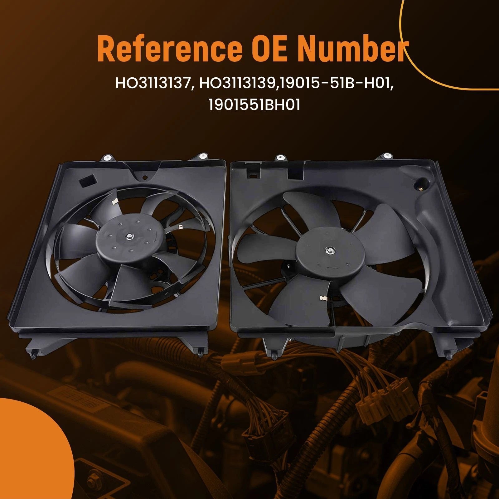 Cooling Fan Assembly for Honda HR-V 1.8L (2016–2018) 19015-51B-H01