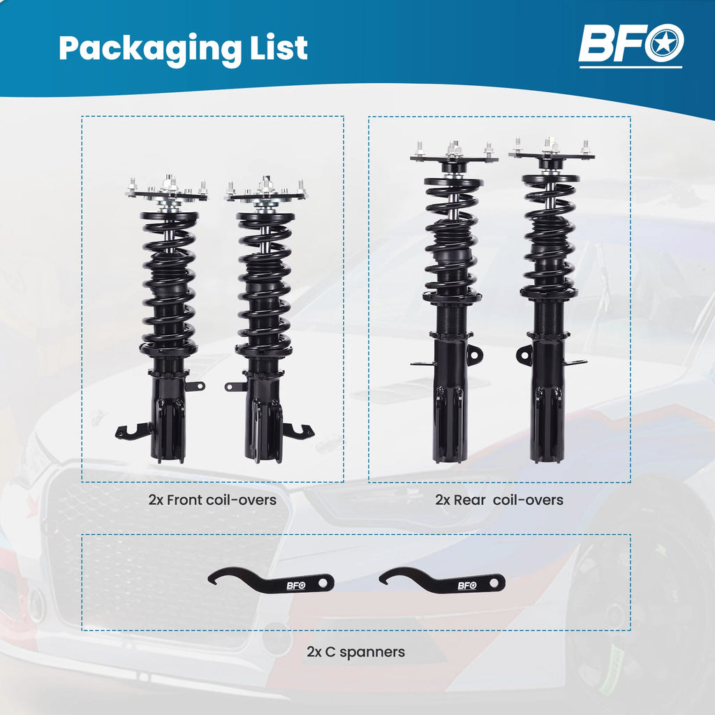 Coilover Lowering Kit for Toyota Corolla (1988-1999)