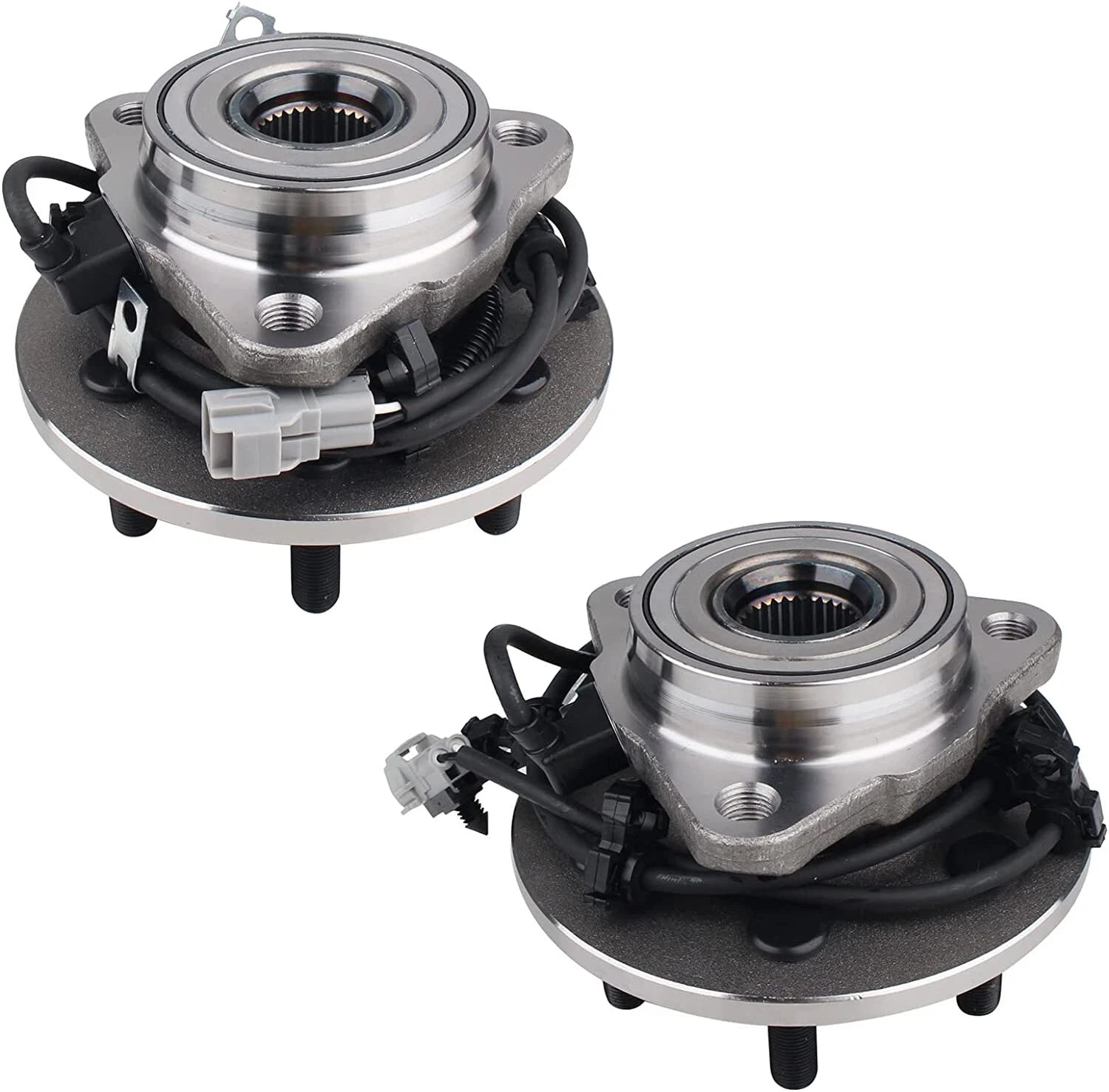 2X Front Wheel Hub and Bearings for Dodge Durango (1997–2004) 515008 515009