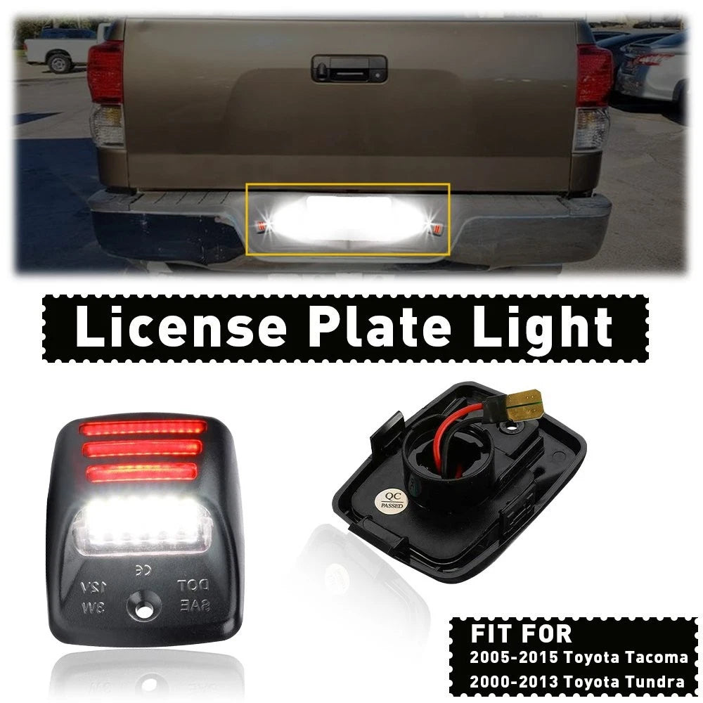 2X LED License Plate Lights for Toyota Tacoma Tundra (812710C010)