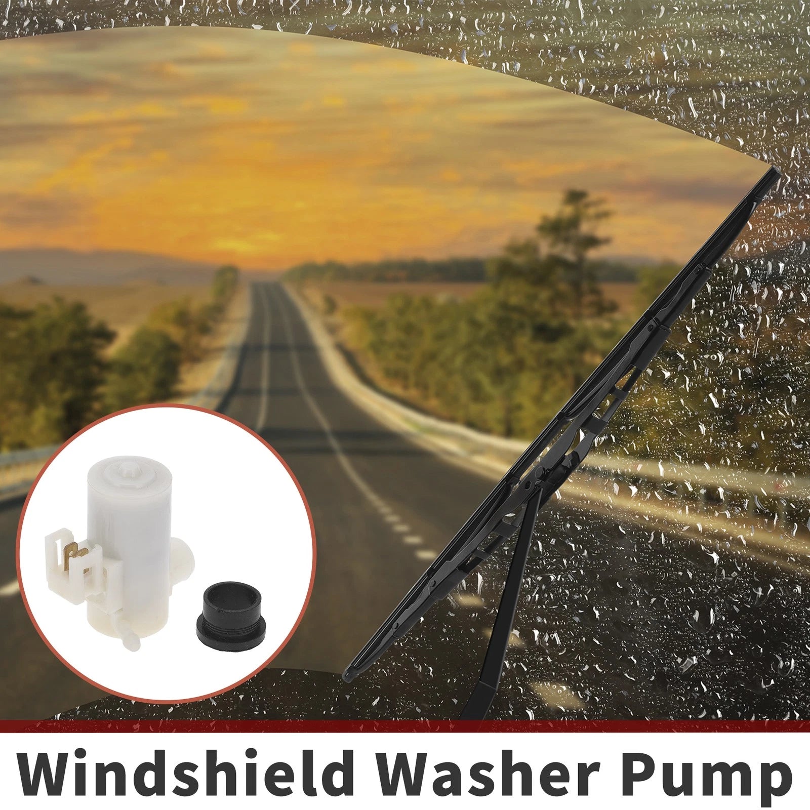 Windshield Washer Pump w/ Grommet for Honda (No. 86611AC010)