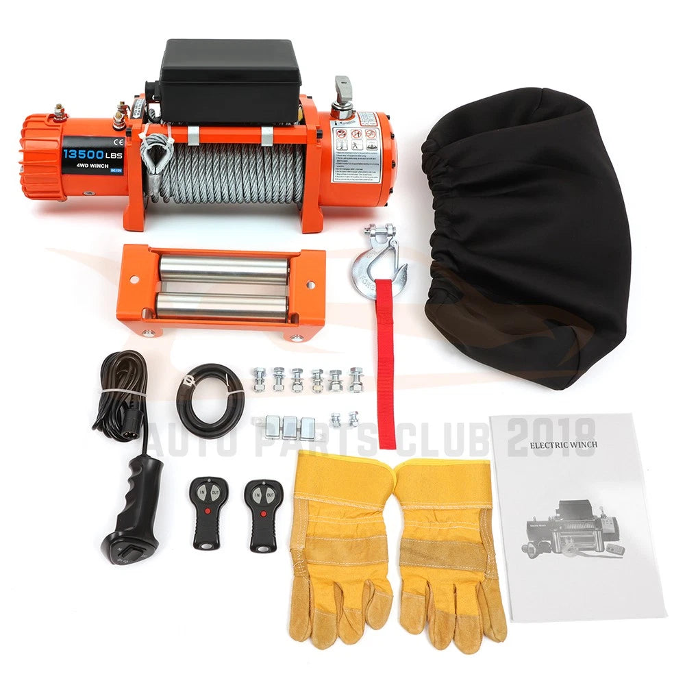 Electric Recovery Winch 13500LBS for Truck Trailer SUV (Off Road)
