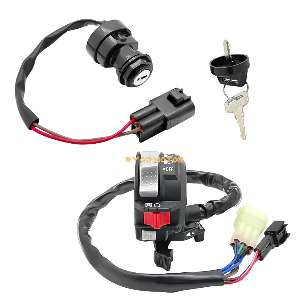 Start Stop Switch & Ignition Key Switch for Yamaha YFM400 Big Bear (1993–1999)