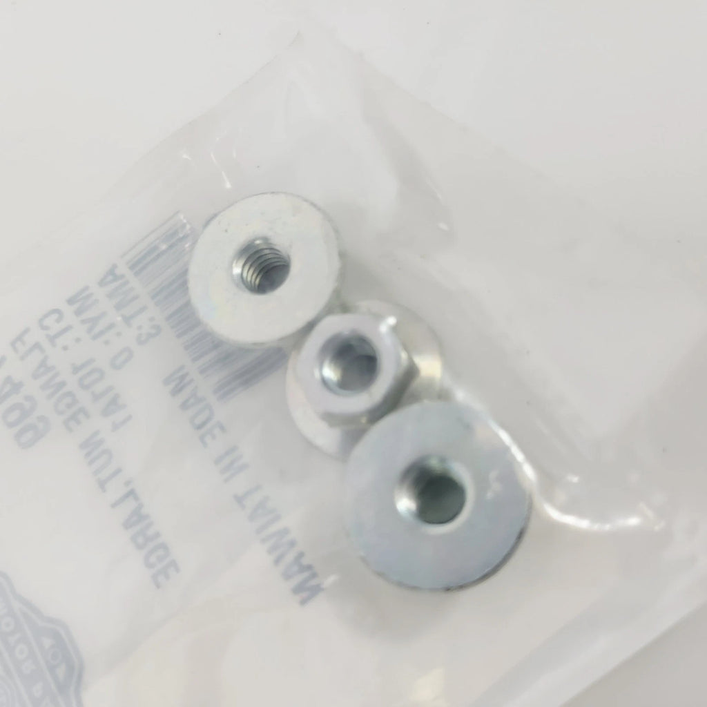 Pack of 3 Flange Nut Large for Harley-Davidson (OEM 7499)