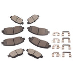 Set of 8 Ceramic Brake Pads for Honda Ridgeline Acura TL (2006–2014)