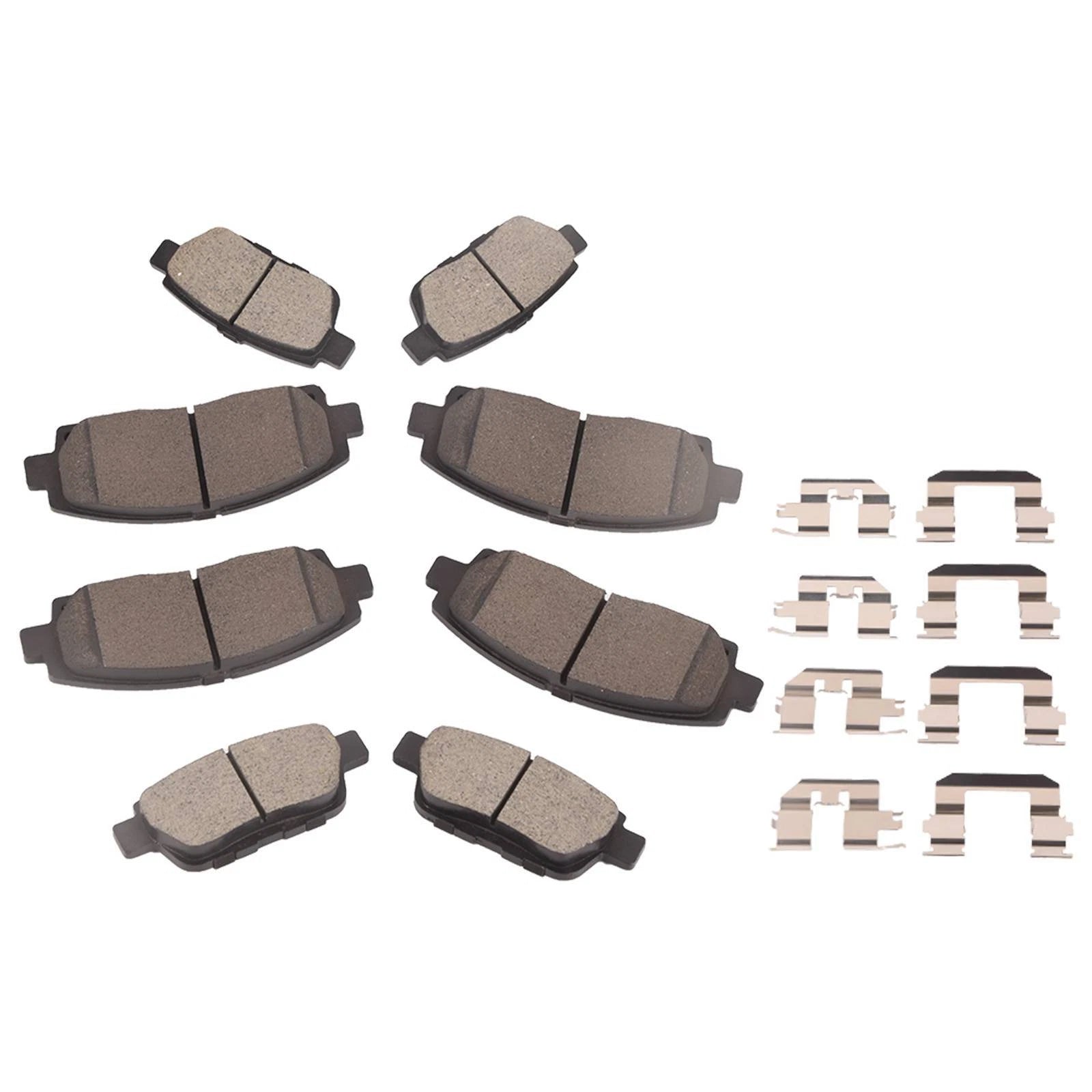 Set of 8 Ceramic Brake Pads for Honda Ridgeline Acura TL (2006–2014)