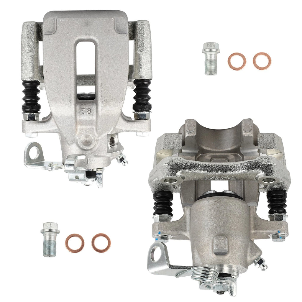 Set of 2 Rear Brake Calipers for Volkswagen Golf, Jetta (2002–2005)