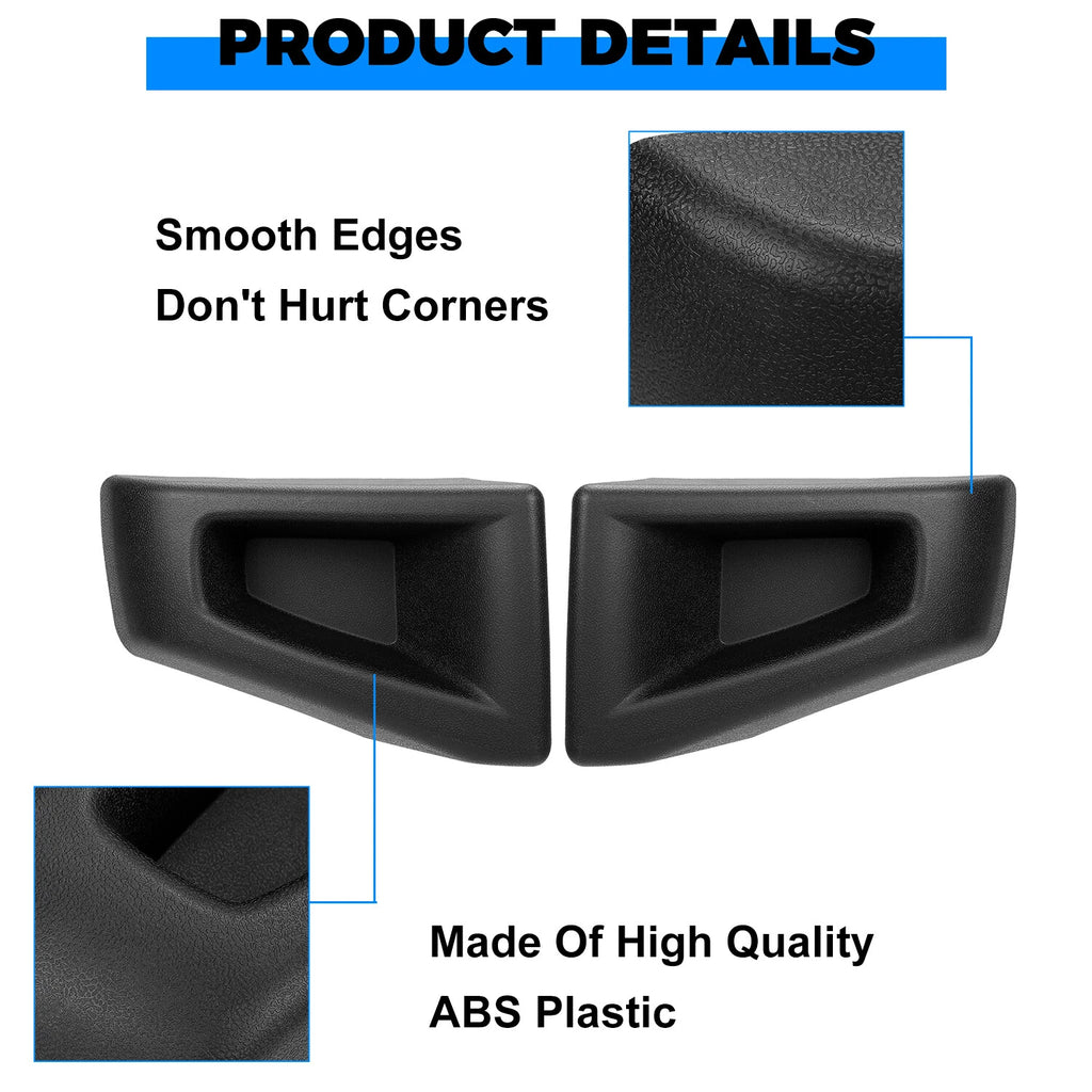 Set of 2 Front Bumper End Cap for Hummer H2 (2003–2009) - Textured Black