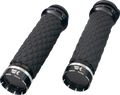 Tracer Grips for Harley Davidson (Custom Contour, Diamond, Black) (500320)