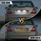 2X LED License Plate Lamps for Mercedes-Benz W203 W211 C219 R171